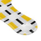 黄色の格子模様 カッティングボード (角)