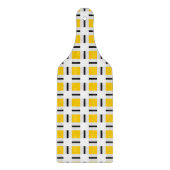 黄色の格子模様 カッティングボード (正面)