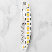 黄色の格子模様 ソムリエナイフ (正面)