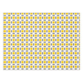 黄色の格子模様 テーブルクロス (正面(横))