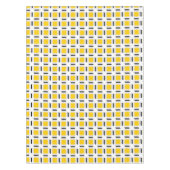 黄色の格子模様 テーブルクロス (正面)