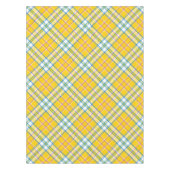 黄色の格子縞 テーブルクロス (正面)