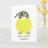 黄色の格言:我々は一緒にこれに参加している カード (黄色い花)