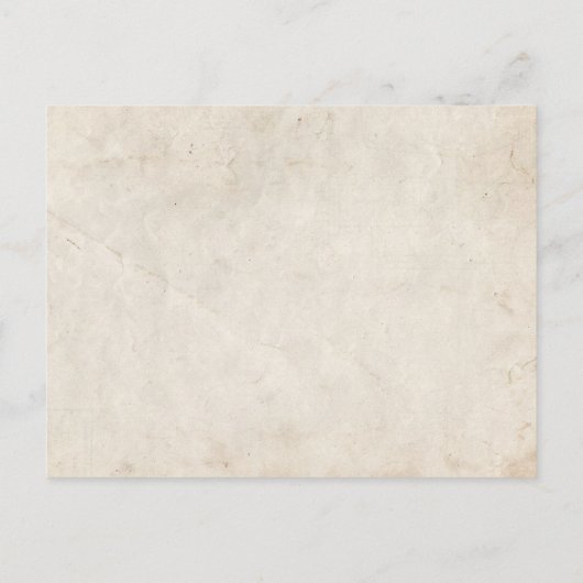 黄色の桃とミント秋の馬の日付を保存 案内ポストカード (裏面)