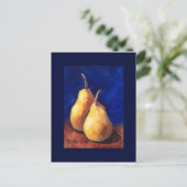 黄色の梨 ポストカード (スタンド正面)