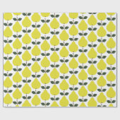 黄色の梨 ラッピングペーパー (フラット)