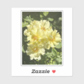 黄色の植物の花 シール (シート)