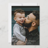 黄色の植物垂直フォトホリデーカード シーズンカード (正面)