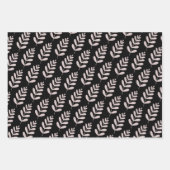 黄色の植物柄包装紙シート ラッピングペーパーシート (正面3)