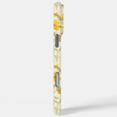 黄色の植物水彩花柄ネーム Case-Mate iPhoneケース (裏面 / 右)