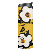 黄色の椿、スケッチーフローラヴィンテージ。 タンブラー (回転左)