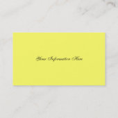 黄色の水仙の名刺 名刺 (裏面)