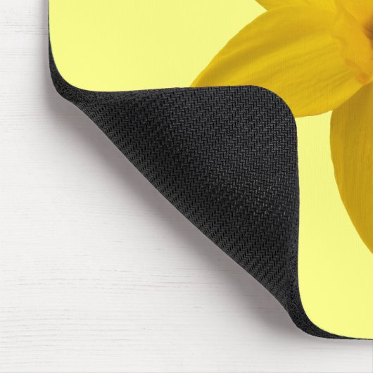 黄色の水仙の花がマウスパッドに印刷 マウスパッド (コーナー)