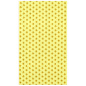 黄色の水仙の花の継ぎ目のないパターンがオン テーブルクロス (正面)