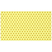 黄色の水仙の花の継ぎ目のないパターンがオン テーブルクロス (正面(横))