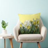 黄色の水仙（お客様）春装飾用クッション クッション (椅子)