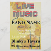 黄色の水仙 水仙 レトロ ヴィンテージ チラシ (正面)