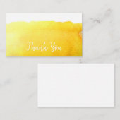 黄色の水彩モダンアシンプルートをお願いします ノートカード (正面/裏面)