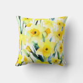 黄色の水彩 クッション (裏面)