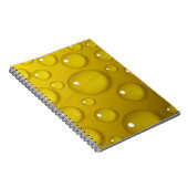 黄色の水滴の背景 ノートブック (右側)