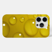 黄色の水滴の背景 Case-Mate iPhoneケース (裏面 (横))