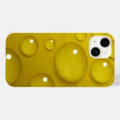 黄色の水滴の背景 Case-Mate iPhoneケース (裏面 (横))