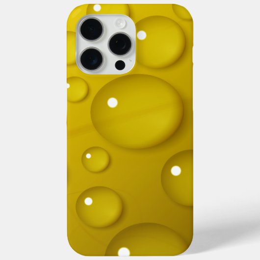 黄色の水滴の背景 Case-Mate iPhoneケース (裏面)