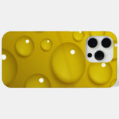 黄色の水滴の背景 Case-Mate iPhoneケース (裏面 (横))
