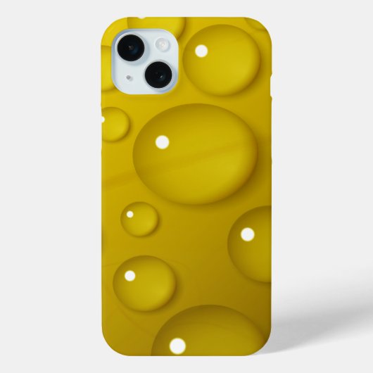 黄色の水滴の背景 Case-Mate iPhoneケース (裏面)