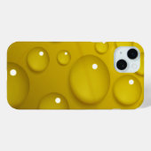 黄色の水滴の背景 Case-Mate iPhoneケース (裏面 (横))