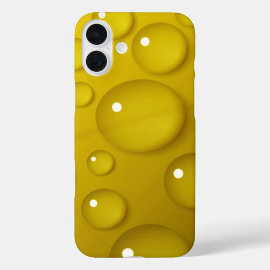 黄色の水滴の背景 Case-Mate iPhoneケース (裏面)