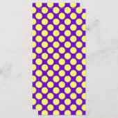 黄色の水玉模様と紫の背景の色 (正面/裏面)