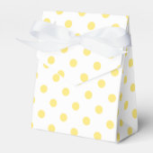 黄色の水玉模様パターン フェイバーボックス (正面サイド)