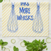 黄色の水玉模様:もっとウィスクを取る キッチンタオル (折り畳み)