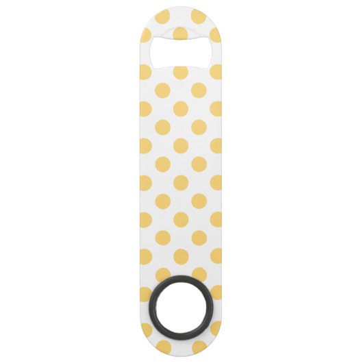黄色の水玉模様 スピード栓抜き (正面)