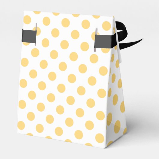 黄色の水玉模様 フェイバーボックス (裏面サイド)