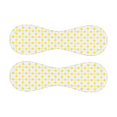 黄色の水玉模様、水玉模様パターン、ドット点々のある、 野球ボール (パネル)