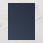 黄色の水色のバラネイビー結婚ブルーの詳細 エンクロージャーカード (裏面)