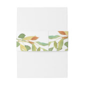 黄色の水色のバラ結婚ズ 招待状ベリーバンド (裏面例)