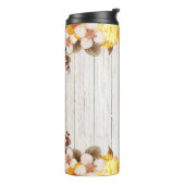 黄色の水色の花 タンブラー (回転左)