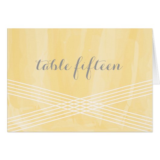 黄色の水色デコテーブル番号 (正面横)