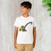 黄色の油圧ショベル建設機械 Tシャツ