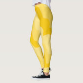 黄色の波状海波のグラデーション レギンス (左)