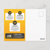 黄色の洗車自動詳細車の洗車 ポストカード (裏面)