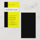 黄色の流線 名刺 (正面/裏面)