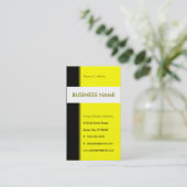 黄色の流線 名刺 (スタンド正面)