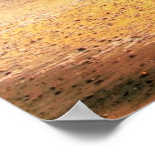 黄色の海ビーチシーサイド自然壁ポスター ポスター (角)