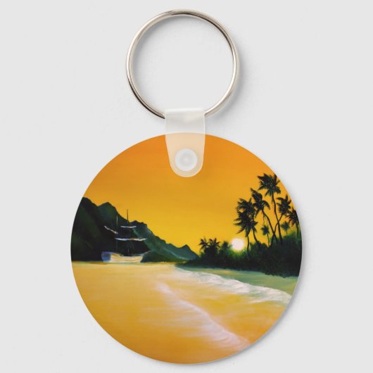 黄色の海.jpg キーホルダー (正面)