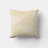 黄色の淡い色の幾何ミニマルインクのテクスチャ クッション (裏面)