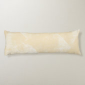 黄色の淡い色の幾何ミニマルインクのテクスチャ ボディピロー (裏面)